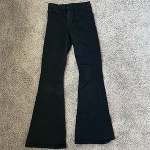 TopShop Black Flare Jeans